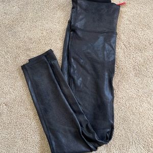 SPANX Faux leather leggings.